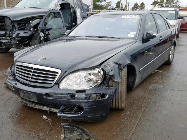 WDBNG84J26A470227 - 2006 MERCEDES-BENZ S 500 4MAT BLACK photo 2