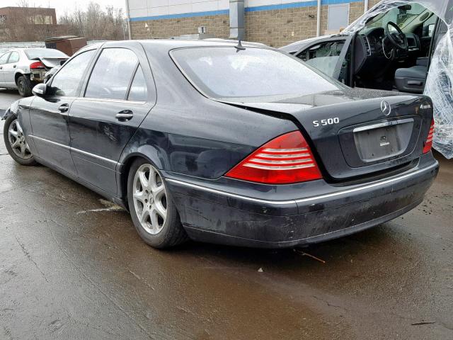 WDBNG84J26A470227 - 2006 MERCEDES-BENZ S 500 4MAT BLACK photo 3