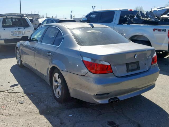 WBANE53516CK82763 - 2006 BMW 525 I SILVER photo 3