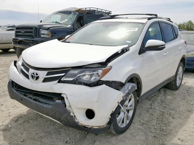 2T3YFREV9EW084266 - 2014 TOYOTA RAV4 LIMIT WHITE photo 2