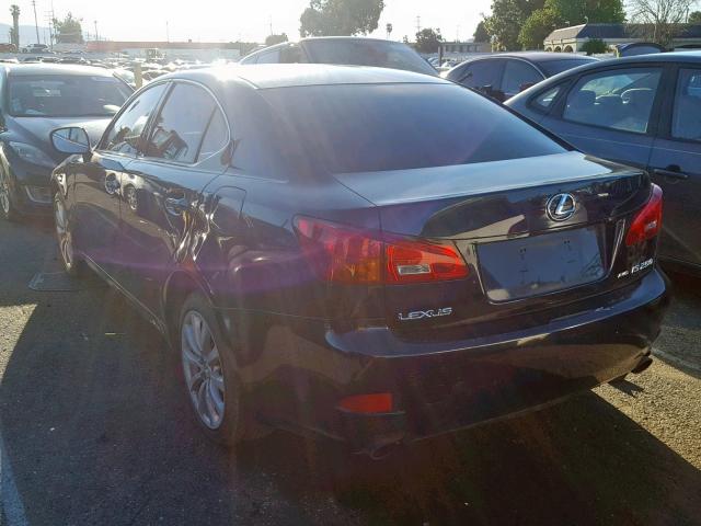 JTHCK262465000749 - 2006 LEXUS IS 250 BLUE photo 3