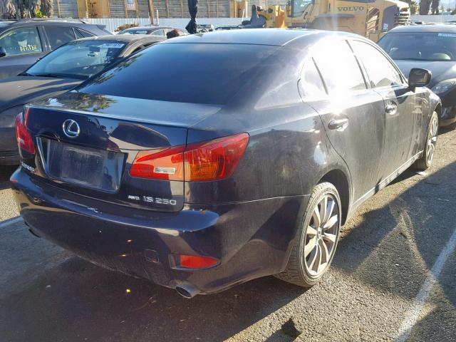 JTHCK262465000749 - 2006 LEXUS IS 250 BLUE photo 4