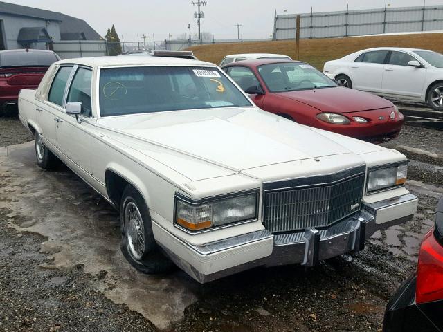 1G6DW54E9MR708383 - 1991 CADILLAC BROUGHAM WHITE photo 1