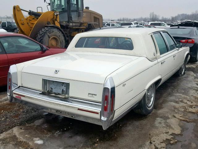 1G6DW54E9MR708383 - 1991 CADILLAC BROUGHAM WHITE photo 4