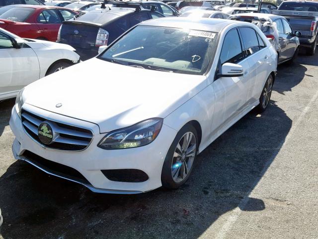 WDDHF5KB3EA816334 - 2014 MERCEDES-BENZ E 350 WHITE photo 2