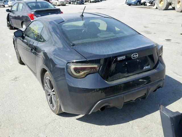 JF1ZNAA19D2718829 - 2013 TOYOTA SCION FR-S BLACK photo 3