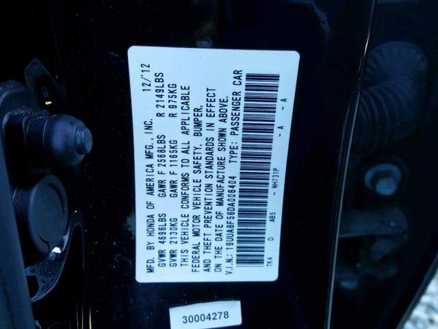 19UUA8F56DA006404 - 2013 ACURA TL TECH BLACK photo 10