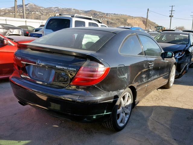 WDBRN40J44A606022 - 2004 MERCEDES-BENZ C 230K SPO BLACK photo 4