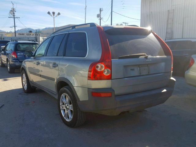 YV1CZ91H641092060 - 2004 VOLVO XC90 T6 SILVER photo 3