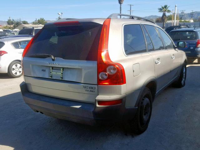 YV1CZ91H641092060 - 2004 VOLVO XC90 T6 SILVER photo 4