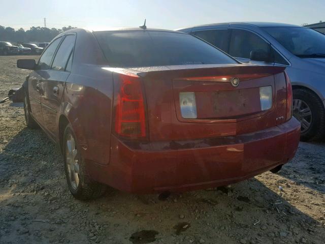 1G6DP567850218969 - 2005 CADILLAC CTS HI FEA BURGUNDY photo 3