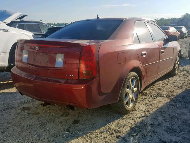 1G6DP567850218969 - 2005 CADILLAC CTS HI FEA BURGUNDY photo 4