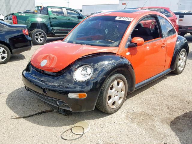3VWCK21C83M410913 - 2003 VOLKSWAGEN NEW BEETLE ორფეროვანი ფოტო 2