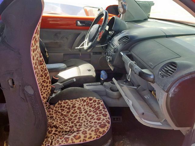 3VWCK21C83M410913 - 2003 VOLKSWAGEN NEW BEETLE ორფეროვანი ფოტო 5