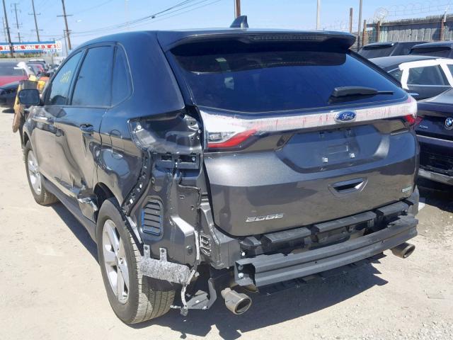 2FMPK3G97GBB73114 - 2016 FORD EDGE SE GRAY photo 3