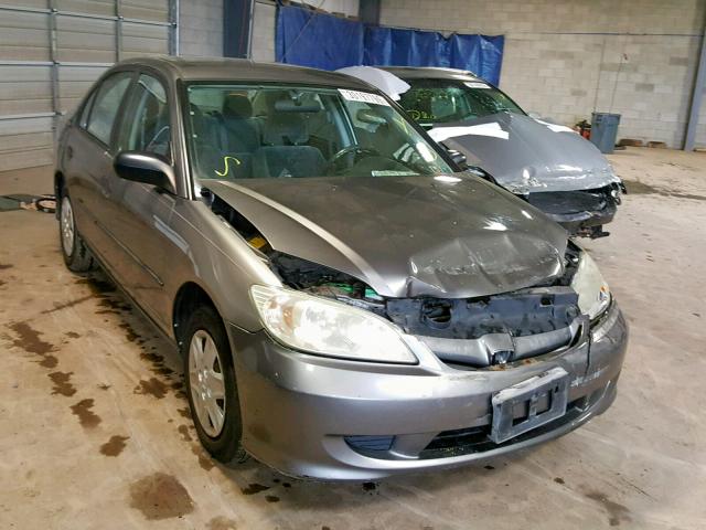 1HGES163X5L011005 - 2005 HONDA CIVIC DX V GRAY photo 1