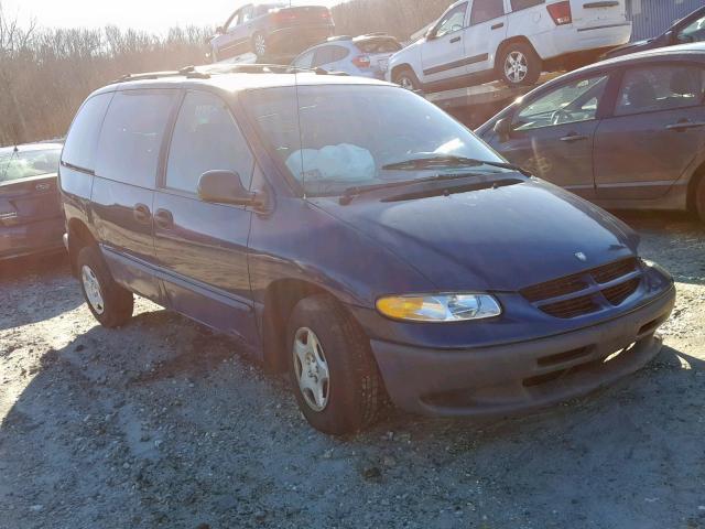 2B4GP25R6YR775639 - 2000 DODGE CARAVAN BLUE photo 1