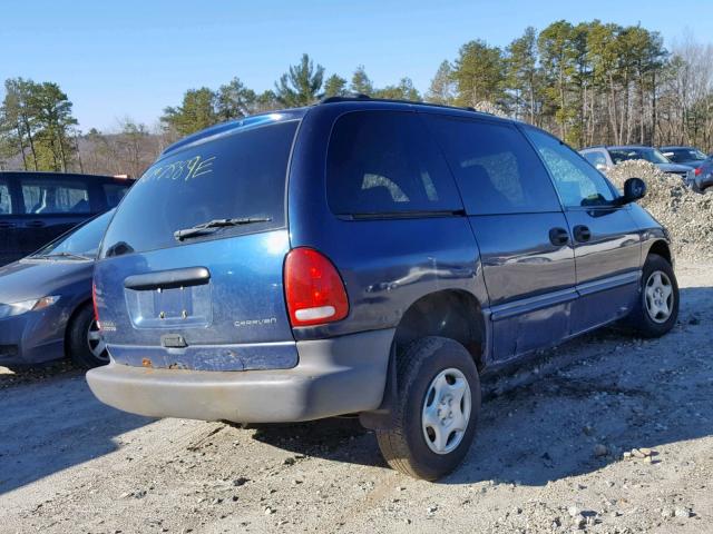 2B4GP25R6YR775639 - 2000 DODGE CARAVAN BLUE photo 4