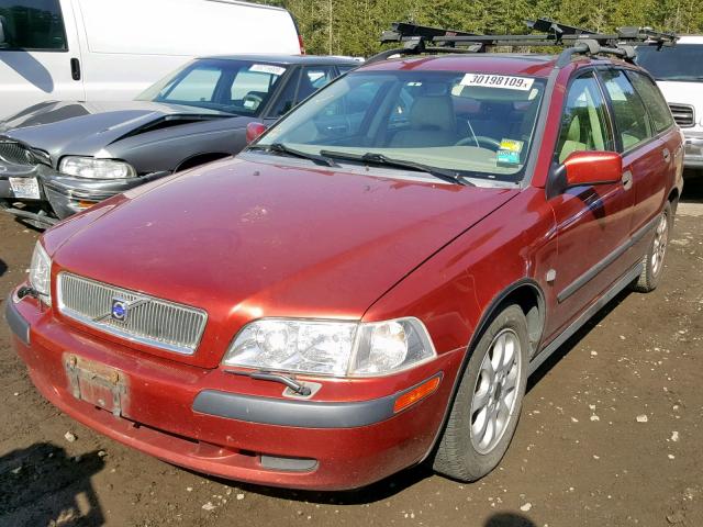 YV1VW29522F864346 - 2002 VOLVO V40 1.9T RED photo 2