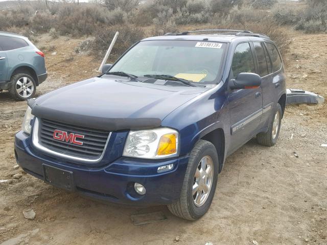 1GKDT13S522421848 - 2002 GMC ENVOY BLUE photo 2