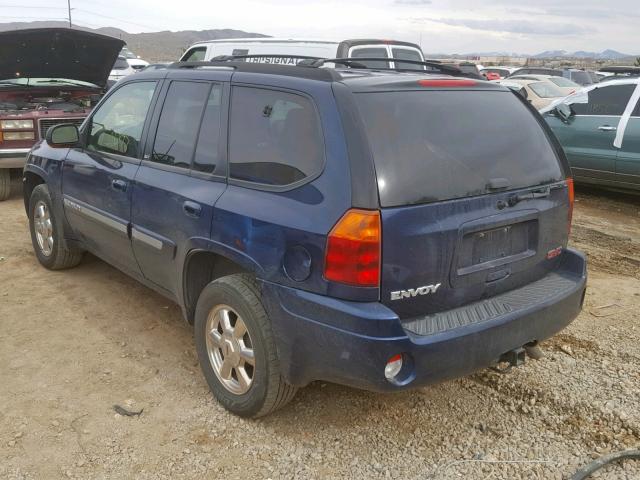 1GKDT13S522421848 - 2002 GMC ENVOY BLUE photo 3