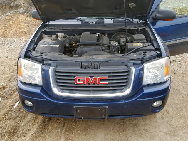 1GKDT13S522421848 - 2002 GMC ENVOY BLUE photo 7