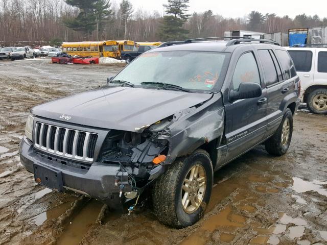 1J4GW48S44C311522 - 2004 JEEP GRAND CHER GRAY photo 2