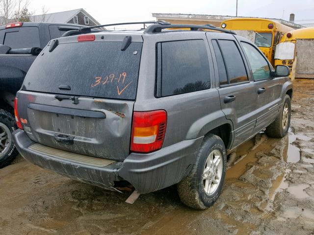 1J4GW48S44C311522 - 2004 JEEP GRAND CHER GRAY photo 4