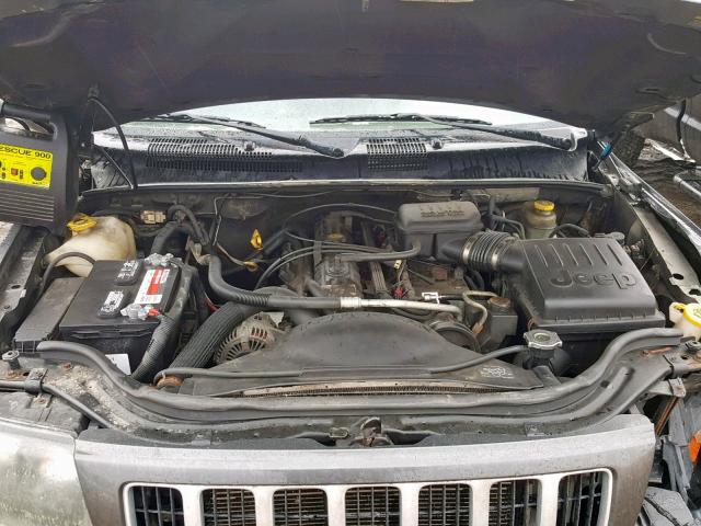 1J4GW48S44C311522 - 2004 JEEP GRAND CHER GRAY photo 7