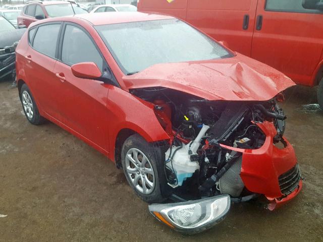 KMHCT5AE6DU081348 - 2013 HYUNDAI ACCENT GLS RED photo 1