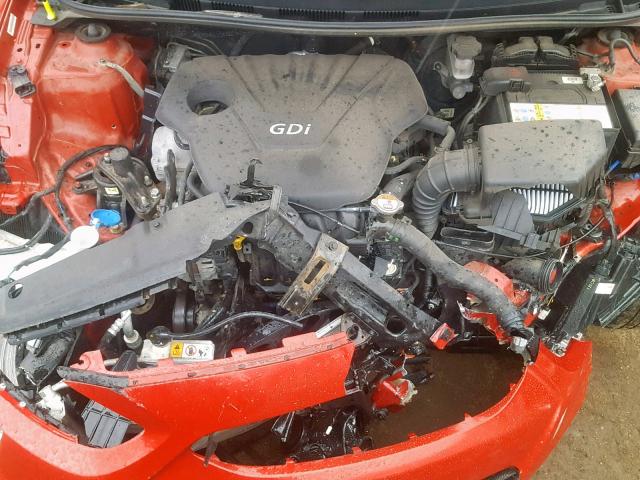 KMHCT5AE6DU081348 - 2013 HYUNDAI ACCENT GLS RED photo 7