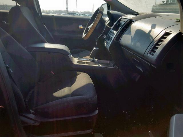 2FMDK38C48BA66603 - 2008 FORD EDGE SEL BLACK photo 5