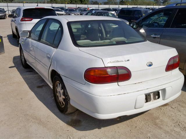 1G1NE52M5WY109304 - 1998 CHEVROLET MALIBU LS WHITE photo 3