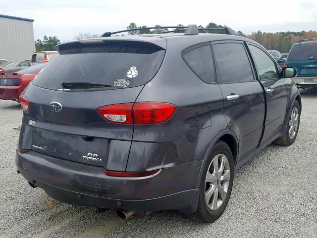 4S4WX85D974408401 - 2007 SUBARU B9 TRIBECA GRAY photo 4