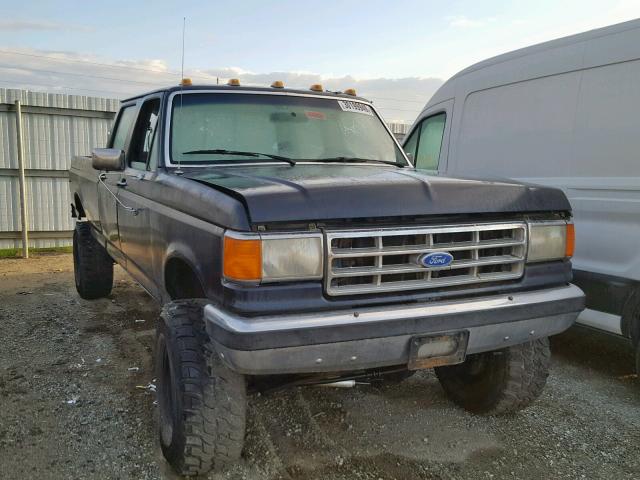 2FTJW36G8JCB27050 - 1988 FORD F350 BLUE photo 1