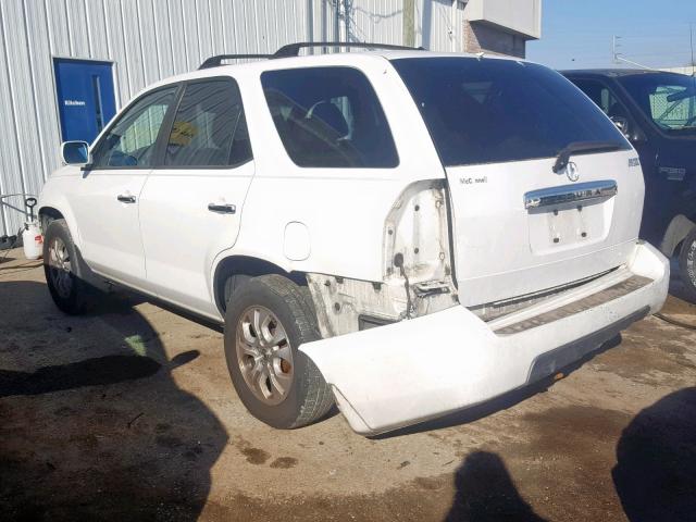 2HNYD18623H536691 - 2003 ACURA MDX TOURIN WHITE photo 3