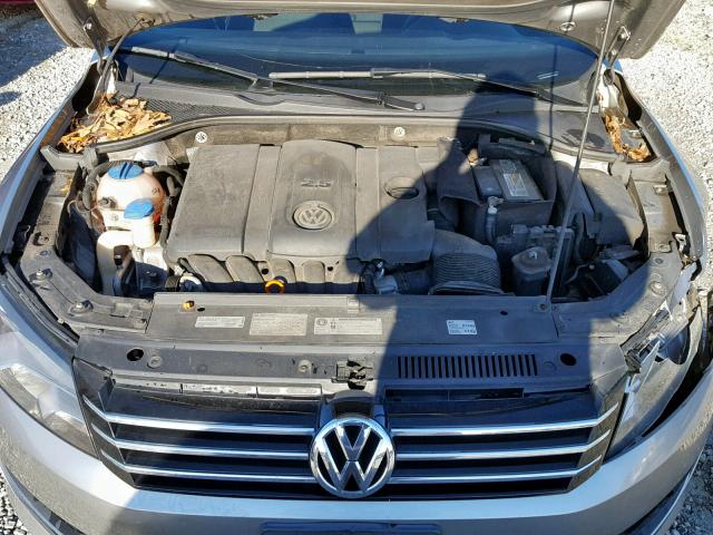 1VWAH7A39CC096144 - 2012 VOLKSWAGEN PASSAT S SILVER photo 7