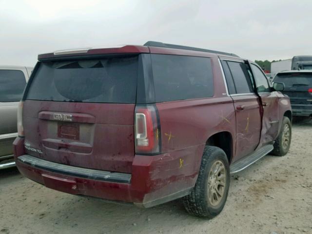 1GKS1GKC1HR303015 - 2017 GMC YUKON XL C BURGUNDY photo 4