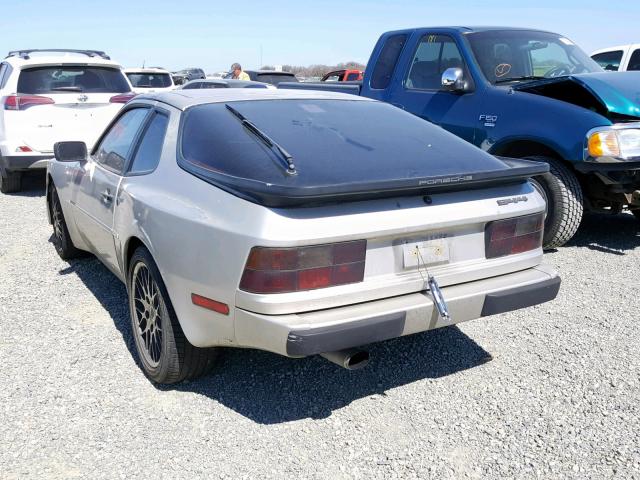 WP0AB0943HN471546 - 1987 PORSCHE 944 SILVER photo 3