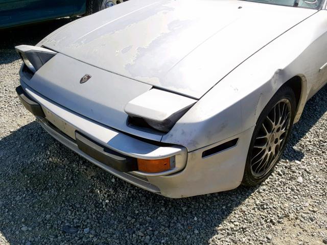 WP0AB0943HN471546 - 1987 PORSCHE 944 SILVER photo 9