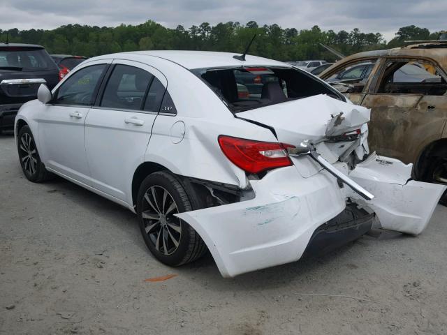 1C3CCBBB8DN627928 - 2013 CHRYSLER 200 TOURIN WHITE photo 3