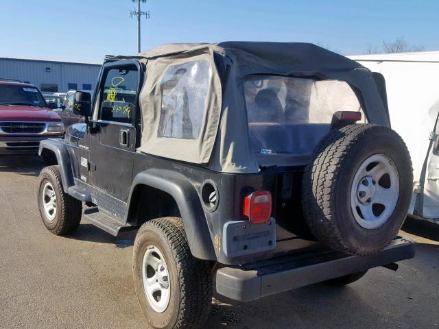 1J4FY29P8WP804622 - 1998 JEEP WRANGLER / BLACK photo 3