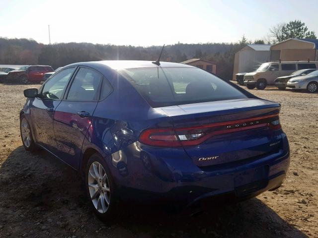 1C3CDFBA0DD230991 - 2013 DODGE DART SXT BLUE photo 3