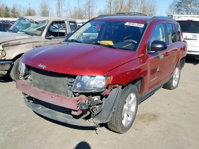 1C4NJDBB8ED572801 - 2014 JEEP COMPASS SP Қызыл фото 2