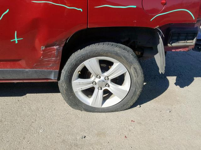 1C4NJDBB8ED572801 - 2014 JEEP COMPASS SP Қызыл фото 9