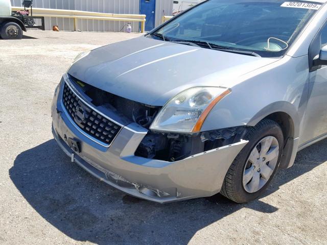 3N1AB61EX9L675109 - 2009 NISSAN SENTRA 2.0 SILVER photo 9