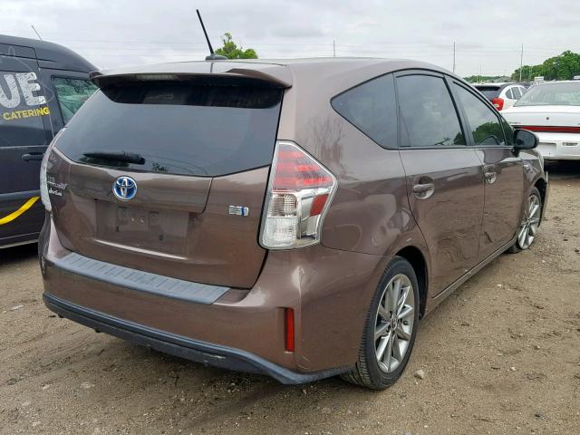 JTDZN3EUXFJ038294 - 2015 TOYOTA PRIUS V BROWN photo 4