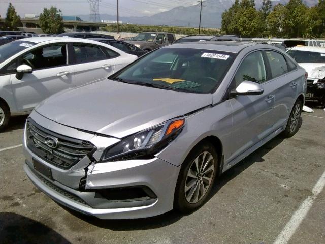 5NPE34AF4HH588698 - 2017 HYUNDAI SONATA SPO SILVER photo 2