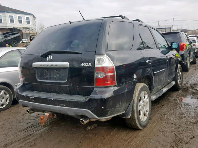 2HNYD18904H503202 - 2004 ACURA MDX TOURIN BLACK photo 4