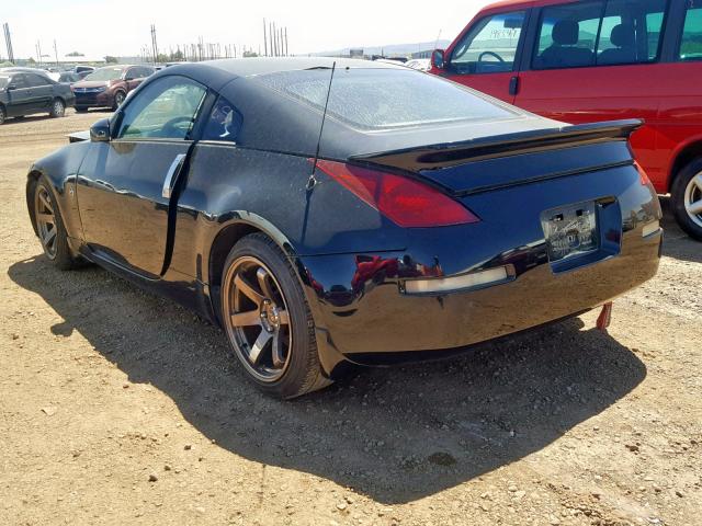 JN1AZ34D35M609840 - 2005 NISSAN 350Z COUPE BLACK photo 3